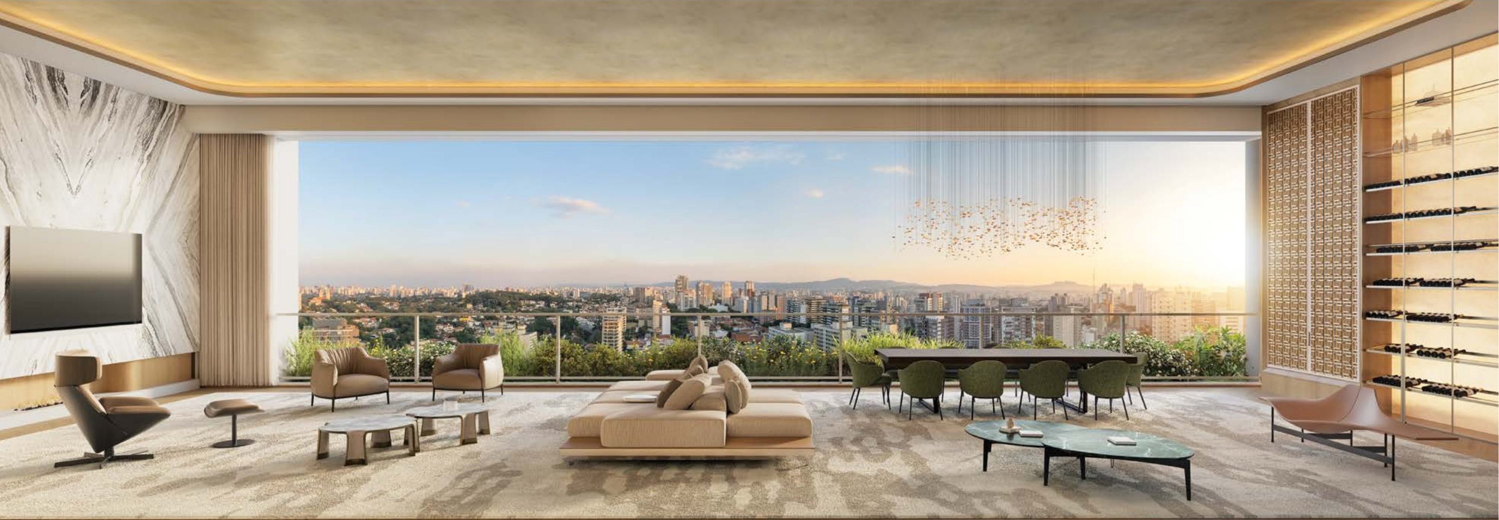 Perspectiva ilustrada do living da Torre 2 final 1